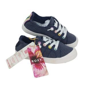 Roxy Bayshore Plus Surfstride Girls NEW w/Tags Navy Slip-on Sneakers - sz. 1